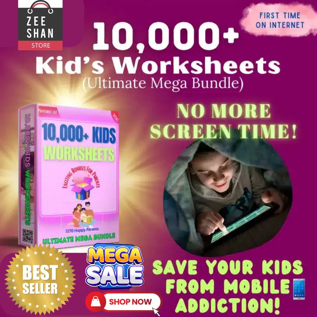 2000+ Kids Activity Worksheet